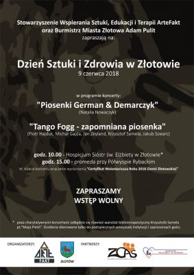 Plakat "Dzień Sztuki i Zdrowia w Złotowie"